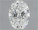 Natural Diamond 0.71 Carats, Oval with  Cut, H Color, VS1 Clarity and Certified by GIA