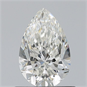 Diamante Natural 0.70 quilates, De pera , Color H, claridad VVS2 y certificado GIA