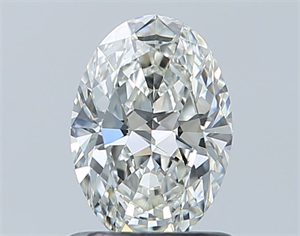 Foto Diamante Natural 0.90 quilates, Ovalado , Color H, claridad IF y certificado GIA de