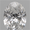 Natural Diamond 0.23 Carats, Oval with  Cut, D Color, VVS2 Clarity and Certified by IGI