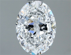 Picture of Natural Diamond 1.00 Carats, Oval with  Cut, E Color, VS2 Clarity and Certified by GIA