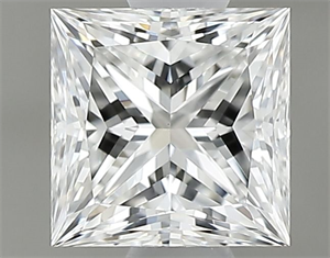 Foto Diamante Natural 0.61 quilates, Princesa , Color F, claridad VS1 y certificado GIA de
