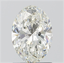 Natural Diamond 1.22 Carats, Oval with  Cut, I Color, SI2 Clarity and Certified by GIA