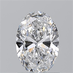 Foto Diamante Natural 0.93 quilates, Ovalado , Color D, claridad SI2 y certificado GIA de