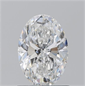 Natural Diamond 1.03 Carats, Oval with  Cut, F Color, VVS1 Clarity and Certified by GIA