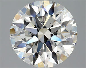 Picture of Natural Diamond 2.70 Carats, Round with Excellent Cut, E Color, VVS1 Clarity and Certified by GIA