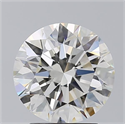 Natural Diamond 2.50 Carats, Round with Excellent Cut, J Color, VVS2 Clarity and Certified by GIA