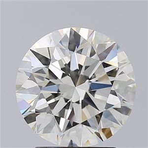Picture of Natural Diamond 2.50 Carats, Round with Excellent Cut, J Color, VVS2 Clarity and Certified by GIA