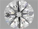 Natural Diamond 0.80 Carats, Round with Excellent Cut, H Color, VVS2 Clarity and Certified by GIA
