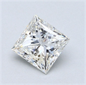 Diamante Natural 1.21 quilates, Princesa , Color H, claridad SI2 y certificado GIA