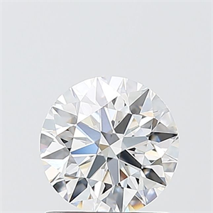 Picture of Lab Grown Diamond 1.03 Carats, Round with Ideal Cut, E Color, VVS2 Clarity and Certified by IGI