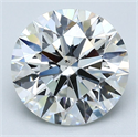 Diamante Natural 3.01 quilates, Redondo , Color G, claridad SI1 y certificado GIA