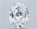 Natural Diamond 1.30 Carats, Oval with  Cut, D Color, VVS2 Clarity and Certified by GIA