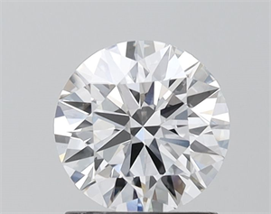 Picture of Lab Grown Diamond 1.12 Carats, Round with Ideal Cut, D Color, VVS2 Clarity and Certified by IGI