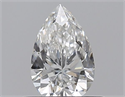 Diamante Natural 0.42 quilates, De pera , Color E, claridad SI1 y certificado GIA