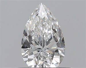 Foto Diamante Natural 0.42 quilates, De pera , Color E, claridad SI1 y certificado GIA de
