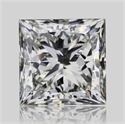 Natural Diamond 1.51 Carats, Princess with  Cut, J Color, VS2 Clarity and Certified by GIA