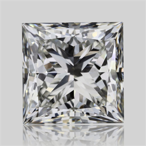 Picture of Natural Diamond 1.51 Carats, Princess with  Cut, J Color, VS2 Clarity and Certified by GIA