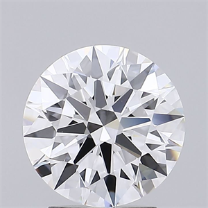 Picture of Lab Grown Diamond 2.08 Carats, Round with Ideal Cut, D Color, IF Clarity and Certified by IGI