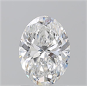 Natural Diamond 1.30 Carats, Oval with  Cut, E Color, SI1 Clarity and Certified by GIA
