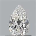 Natural Diamond 0.50 Carats, Pear with  Cut, G Color, VVS1 Clarity and Certified by GIA