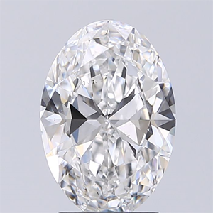 Picture of Natural Diamond 2.00 Carats, Oval with  Cut, E Color, SI1 Clarity and Certified by GIA