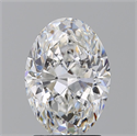 Natural Diamond 1.80 Carats, Oval with  Cut, F Color, SI2 Clarity and Certified by GIA
