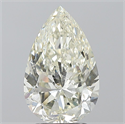 Natural Diamond 3.01 Carats, Pear with  Cut, J Color, SI1 Clarity and Certified by IGI