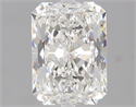 Natural Diamond 2.02 Carats, Radiant with  Cut, F Color, VS2 Clarity and Certified by GIA