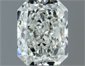 Natural Diamond 0.70 Carats, Radiant with  Cut, H Color, VVS2 Clarity and Certified by IGI