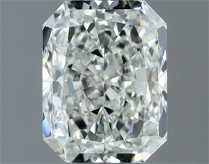 Picture of Natural Diamond 0.70 Carats, Radiant with  Cut, H Color, VVS2 Clarity and Certified by IGI