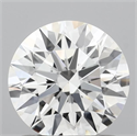 Lab Grown Diamond 1.07 Carats, Round with Ideal Cut, D Color, VS1 Clarity and Certified by IGI