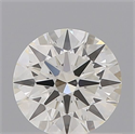 Natural Diamond 0.61 Carats, Round with Excellent Cut, I Color, VVS2 Clarity and Certified by IGI