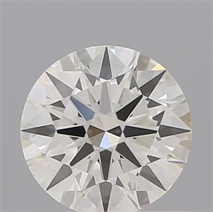 Picture of Natural Diamond 0.61 Carats, Round with Excellent Cut, I Color, VVS2 Clarity and Certified by IGI