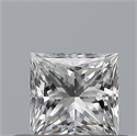 Natural Diamond 0.32 Carats, Princess with  Cut, F Color, VVS1 Clarity and Certified by GIA