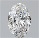 Natural Diamond 0.80 Carats, Oval with  Cut, E Color, FL Clarity and Certified by GIA