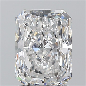 Picture of Natural Diamond 1.50 Carats, Radiant with  Cut, E Color, VS2 Clarity and Certified by GIA