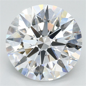 Picture of Lab Grown Diamond 3.76 Carats, Round with Ideal Cut, D Color, VVS1 Clarity and Certified by IGI