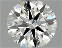 Natural Diamond 0.51 Carats, Round with Excellent Cut, I Color, SI1 Clarity and Certified by GIA