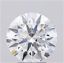 Lab Grown Diamond 3.05 Carats, Round with Ideal Cut, F Color, IF Clarity and Certified by IGI