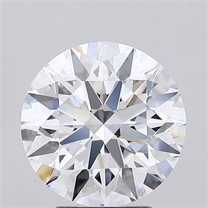 Picture of Lab Grown Diamond 3.05 Carats, Round with Ideal Cut, F Color, IF Clarity and Certified by IGI