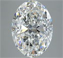 Natural Diamond 5.02 Carats, Oval with  Cut, F Color, VS1 Clarity and Certified by GIA