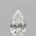 Diamante Natural 0.59 quilates, De pera , Color D, claridad VVS2 y certificado GIA