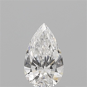 Foto Diamante Natural 0.59 quilates, De pera , Color D, claridad VVS2 y certificado GIA de