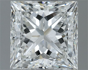 Picture of Natural Diamond 1.50 Carats, Princess with  Cut, G Color, VVS2 Clarity and Certified by GIA
