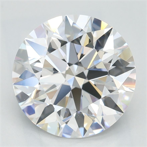 Picture of Lab Grown Diamond 2.48 Carats, Round with Ideal Cut, D Color, IF Clarity and Certified by IGI