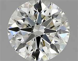 Picture of Natural Diamond 0.70 Carats, Round with Excellent Cut, I Color, VS2 Clarity and Certified by GIA