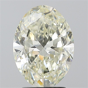 Picture of Natural Diamond 2.50 Carats, Oval with  Cut, L Color, SI2 Clarity and Certified by GIA