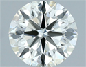 Natural Diamond 0.86 Carats, Round with Excellent Cut, I Color, VVS1 Clarity and Certified by IGI