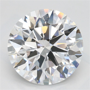 Picture of Lab Grown Diamond 3.45 Carats, Round with Ideal Cut, D Color, VVS1 Clarity and Certified by IGI